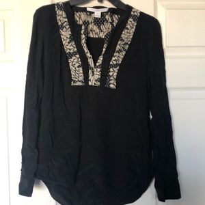 Black DVF Blouse Size 8